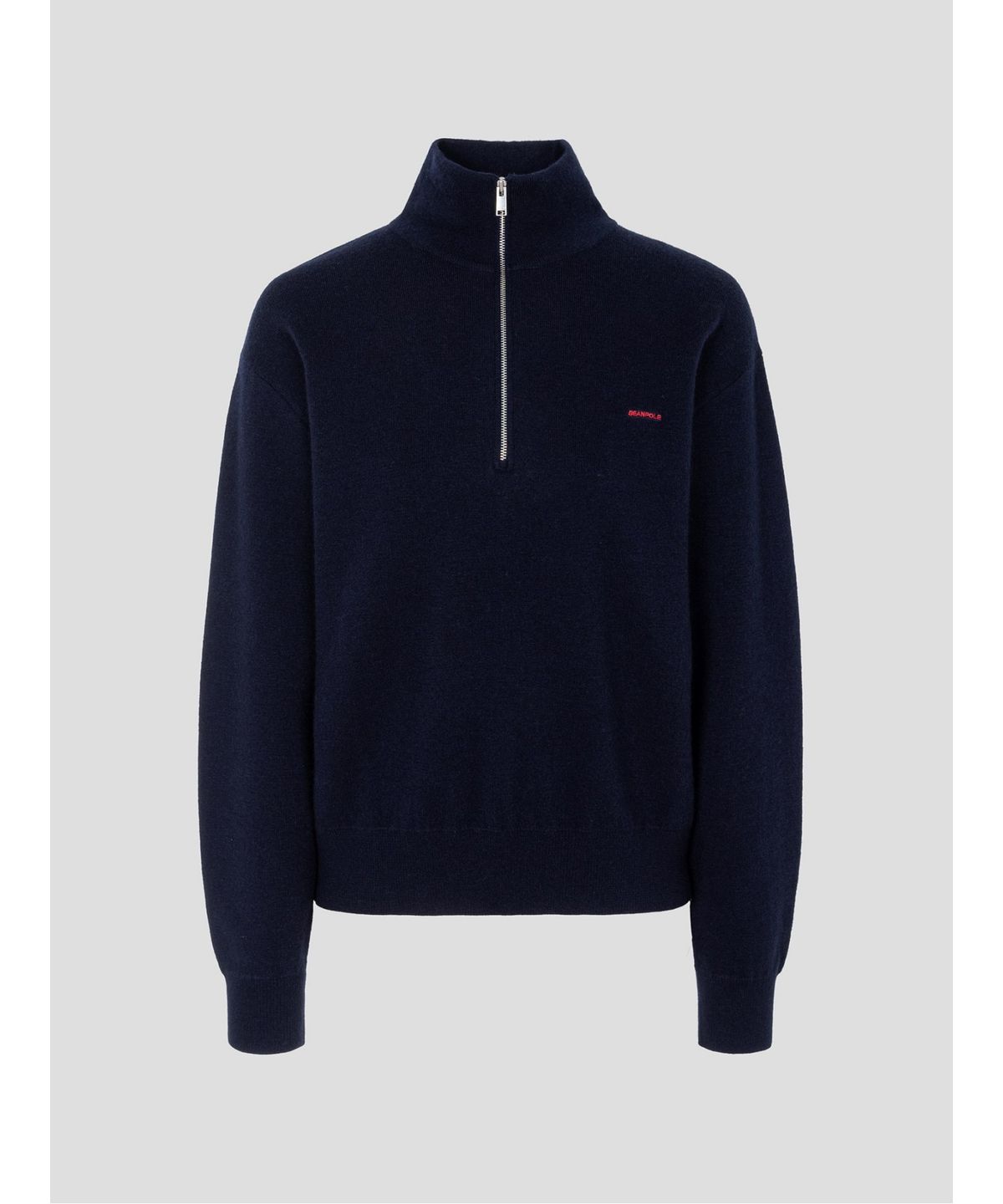 빈폴 레이디스(BEANPOLE LADIES) [Essential] 베러 핏 쿼터 집 니트  네이비 (BF6851E04R)