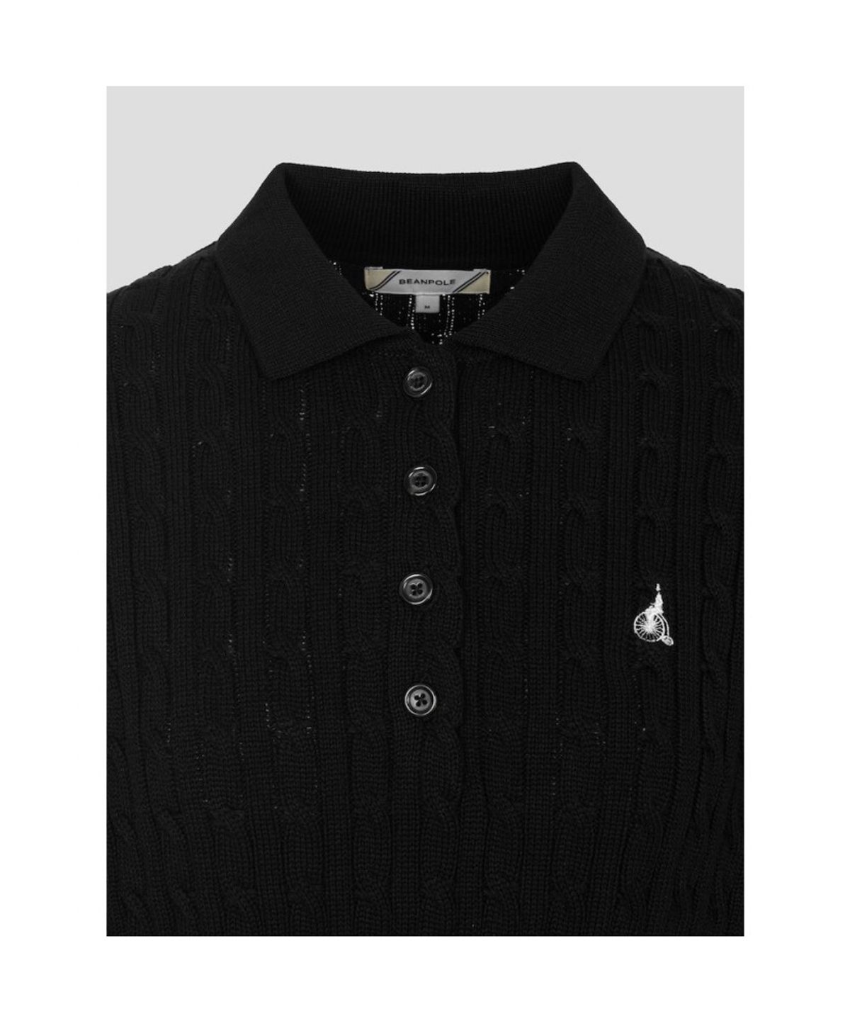 빈폴 레이디스(BEANPOLE LADIES) 케이블 니트 원피스  블랙 (BF685UC015)