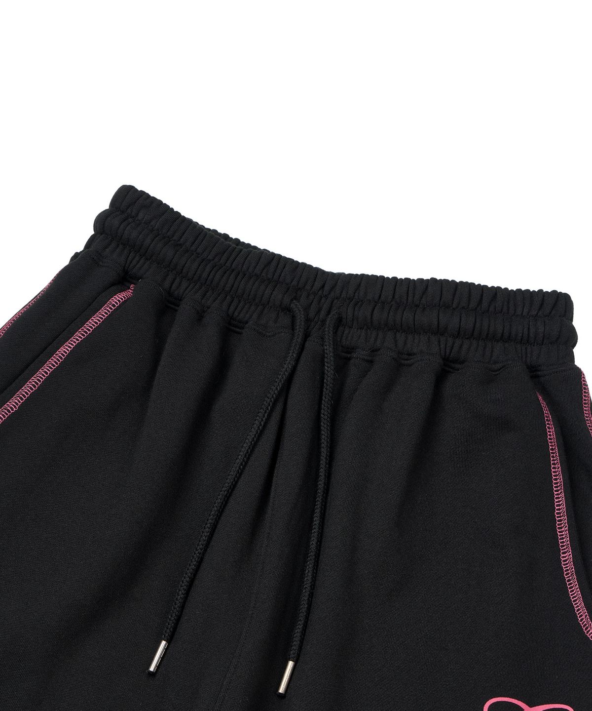 길라아카이브(GILAARCHIVE) STITCHED SMALL LOGO SWEAT PANTS_BLACK