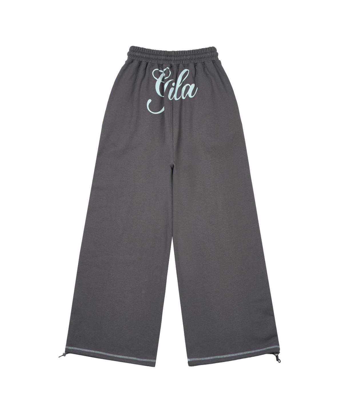 길라아카이브(GILAARCHIVE) STITCHED SMALL LOGO SWEAT PANTS_CHARCOAL