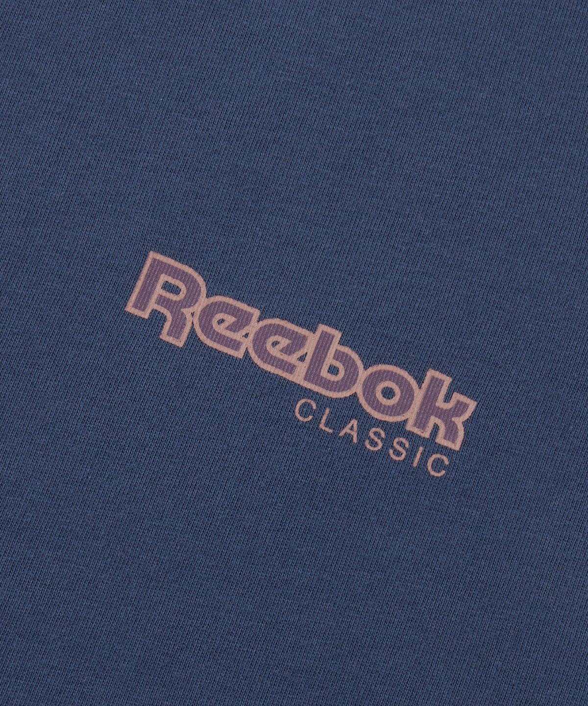 리복(REEBOK) 베이직 로고 워싱 반팔티 - 인디고 네이비