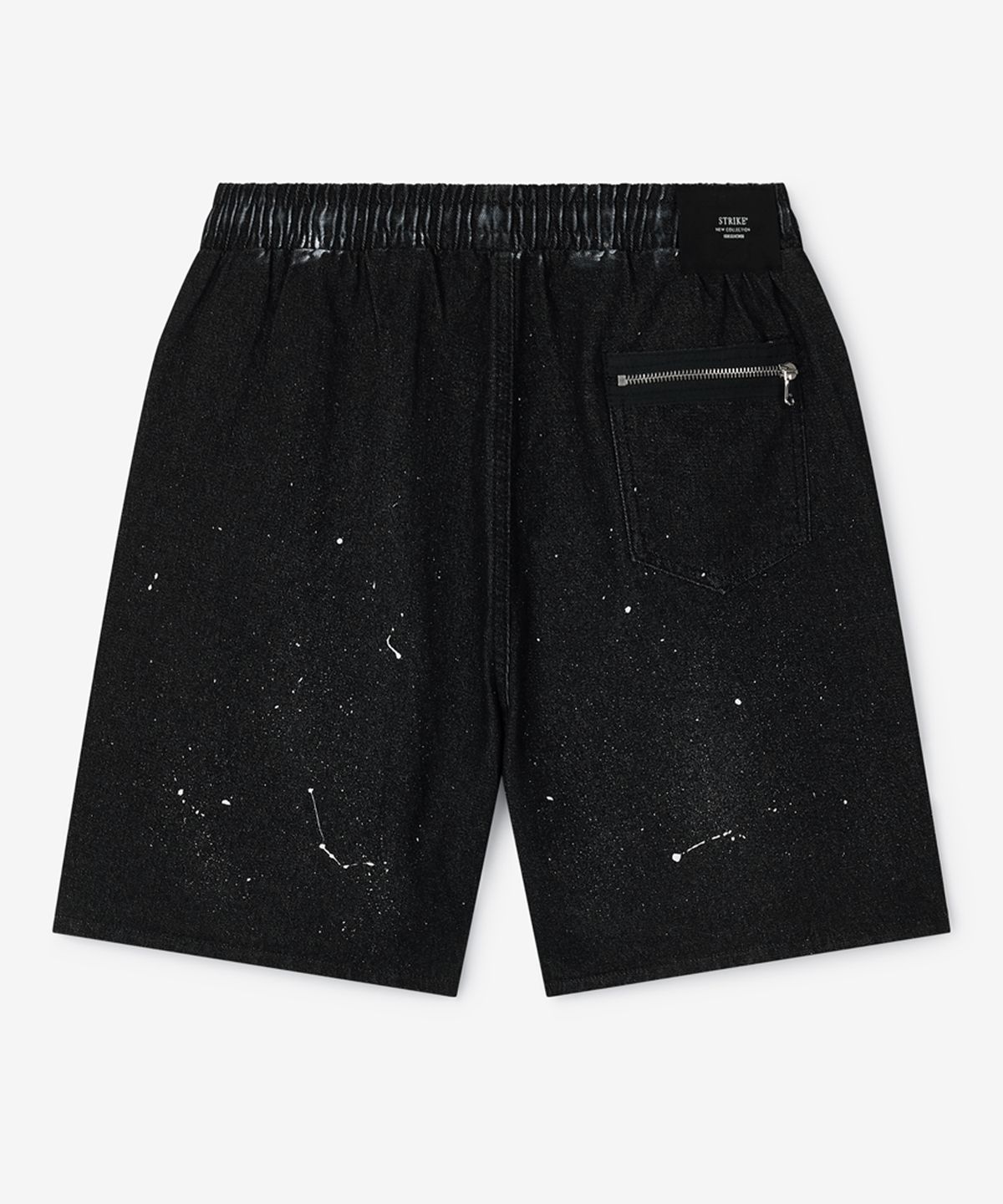 스트라이크(STRIKE) Atelier Painted Relaxed Denim Shorts (BLACK)