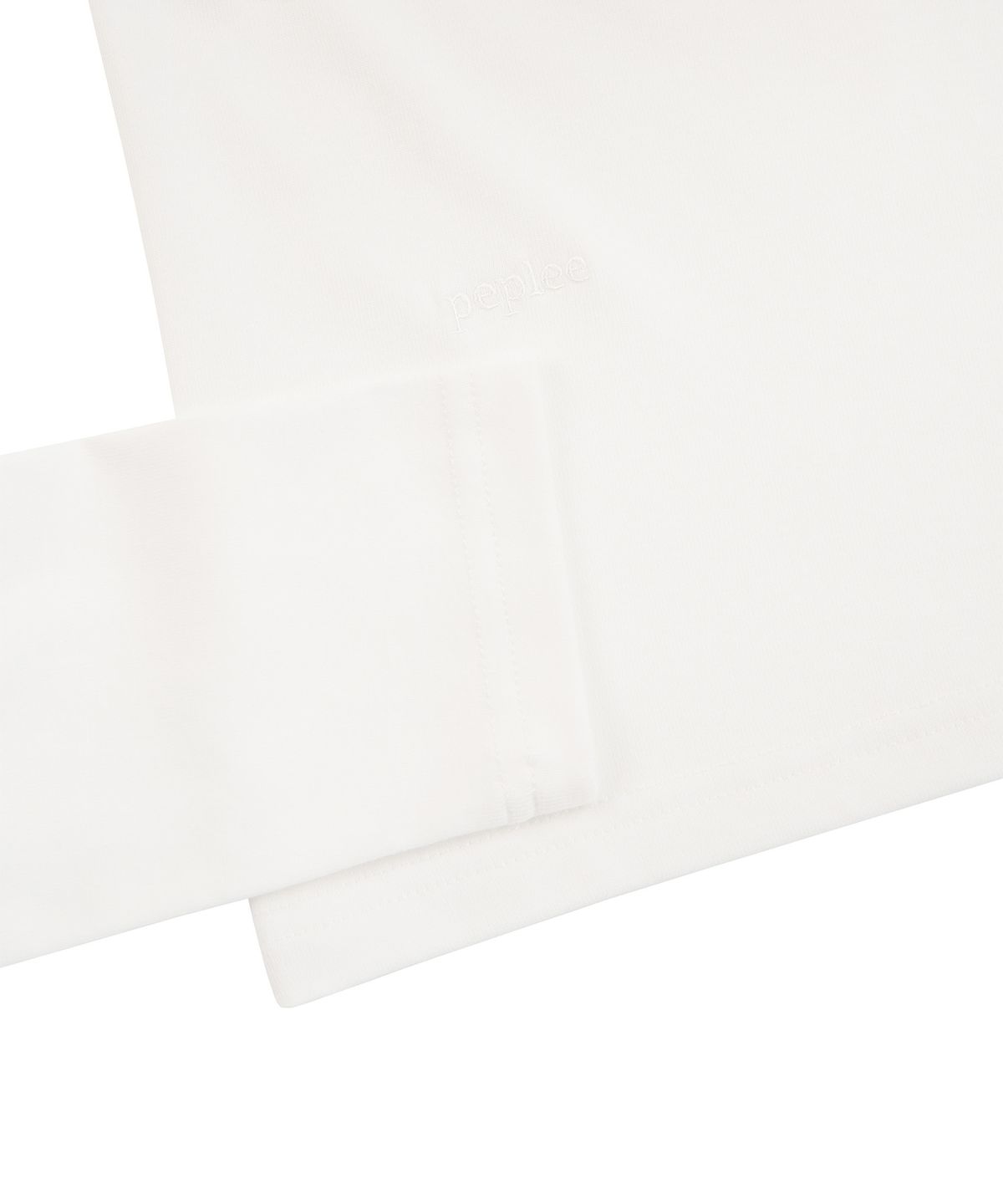 페플리(PEPLEE) V-Neck Pocket Long Sleeve (White)