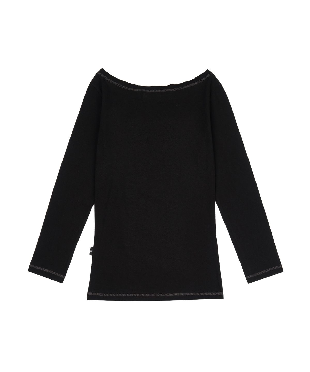 길라아카이브(GILAARCHIVE) ONE SHOULDER EYELET LONG SLEEVE_BLACK