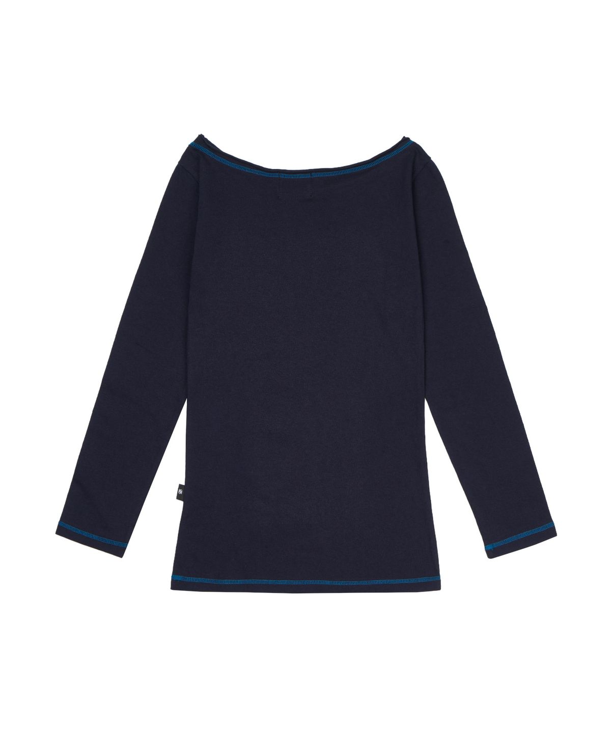 길라아카이브(GILAARCHIVE) ONE SHOULDER EYELET LONG SLEEVE_NAVY