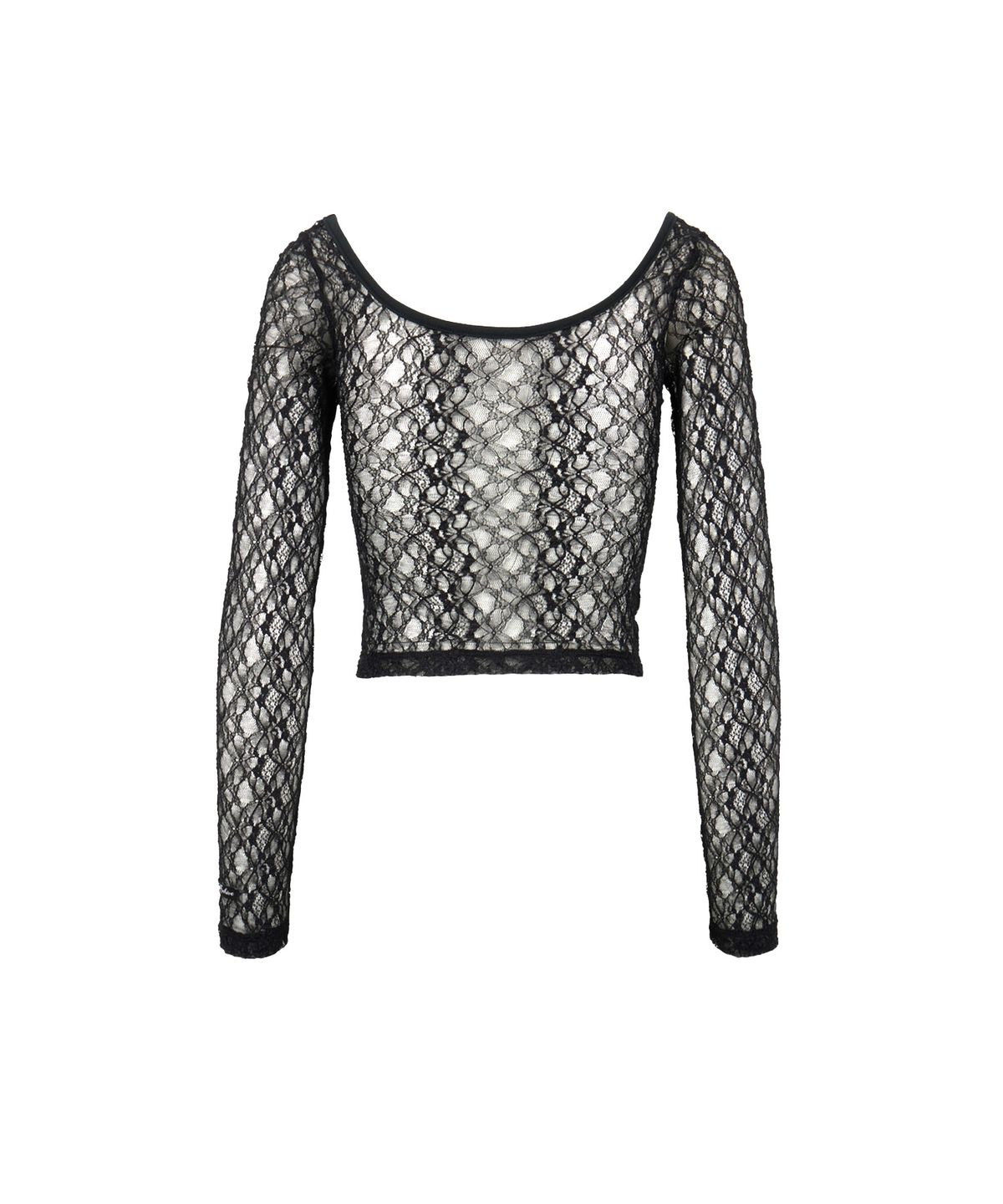 길라아카이브(GILAARCHIVE) LAYERED LACE STRAP LONG SLEEVE_BLACK