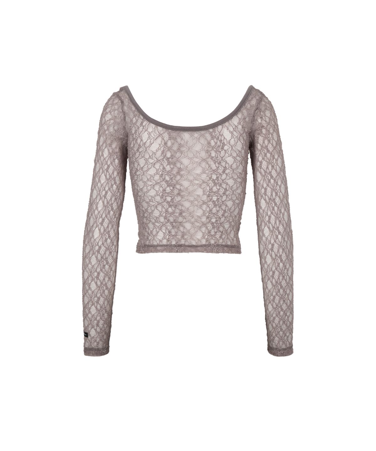길라아카이브(GILAARCHIVE) LAYERED LACE STRAP LONG SLEEVE_BROWN