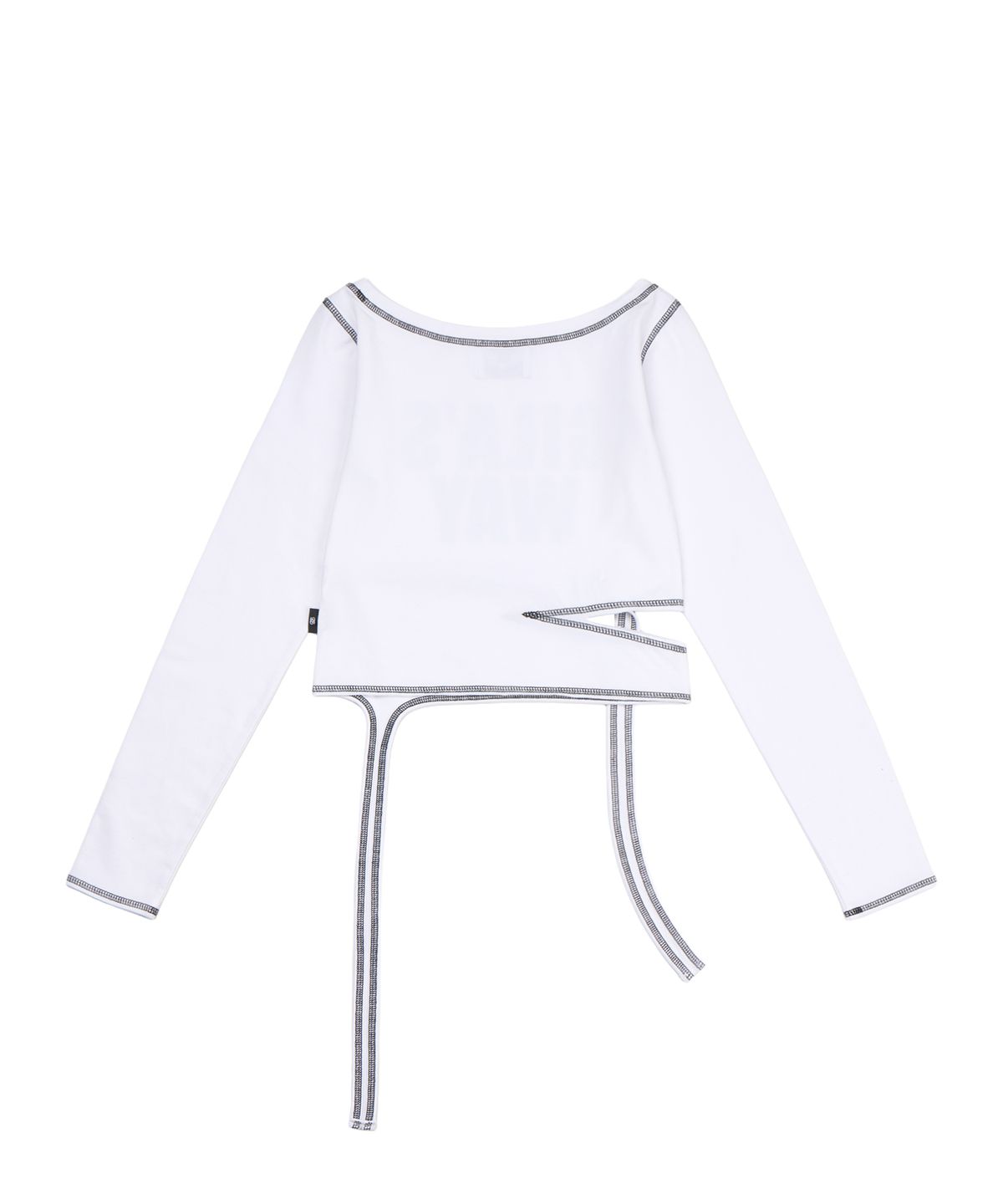 길라아카이브(GILAARCHIVE) 2-WAY STRAP CROP LONG SLEEVE_WHITE