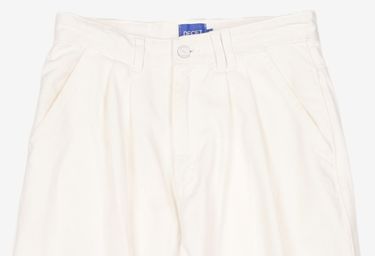 데케트(DECET) Dawn 2Pleats Wide Pants DCPT007Ivory 28