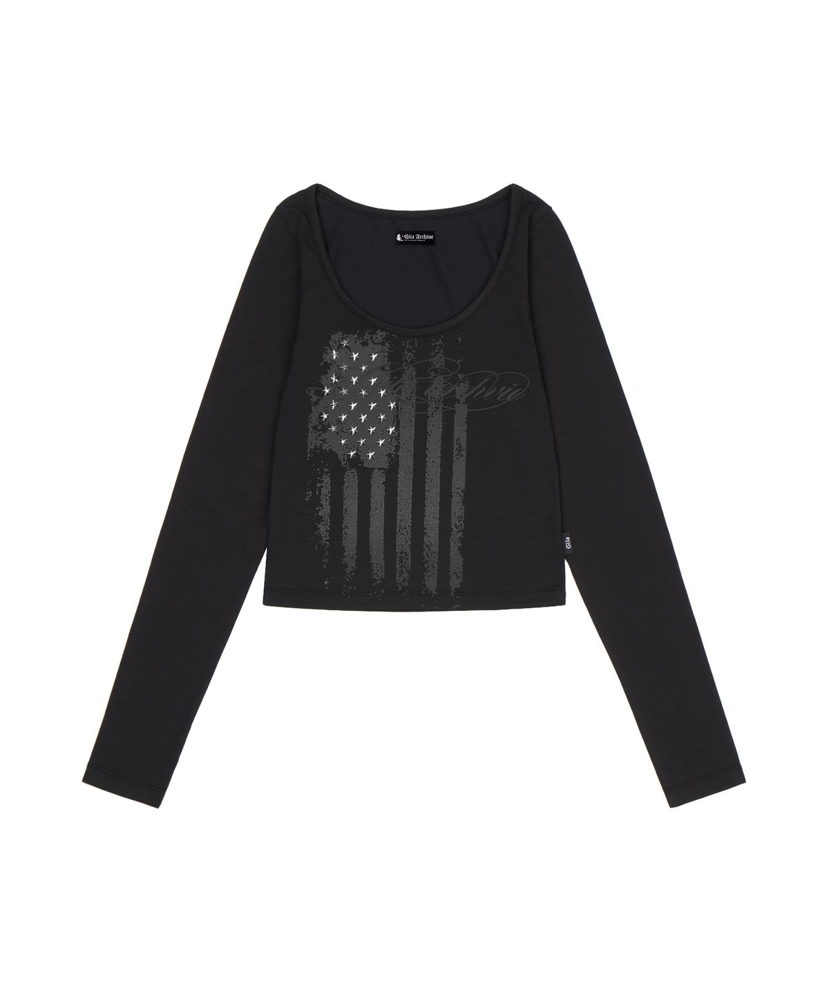 길라아카이브(GILAARCHIVE) USA STAR CROP LONG SLEEVE_BLACK