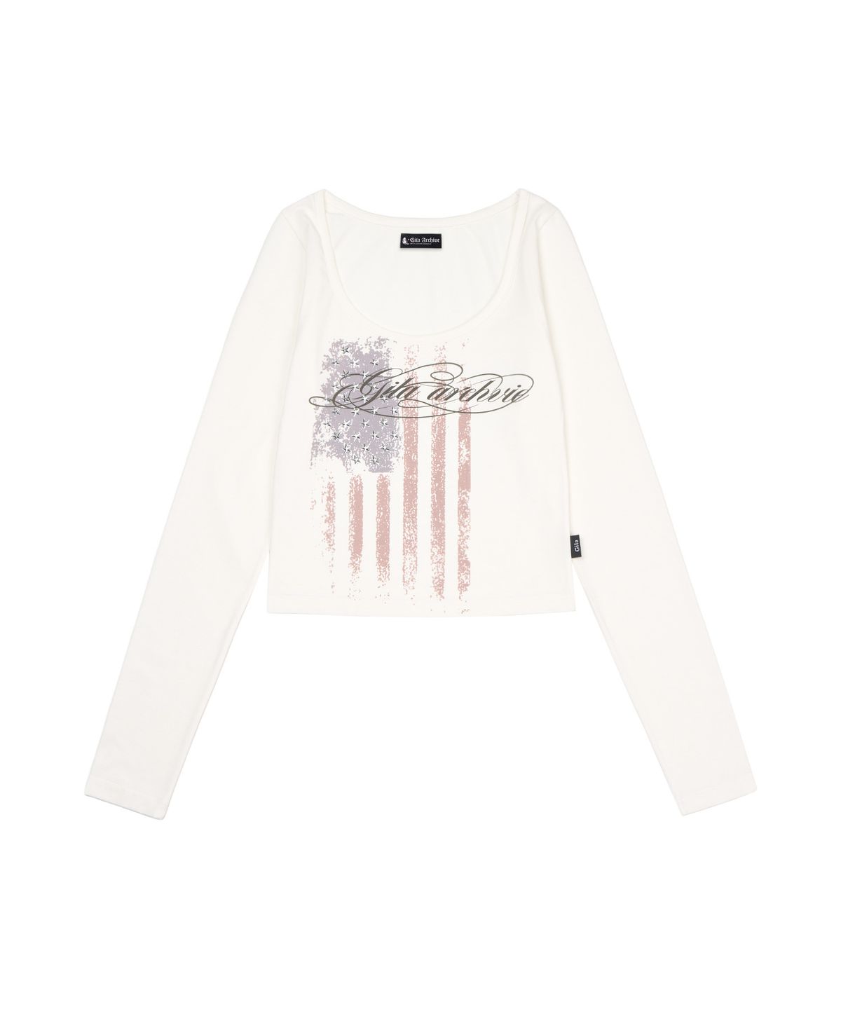 길라아카이브(GILAARCHIVE) USA STAR CROP LONG SLEEVE_WHITE