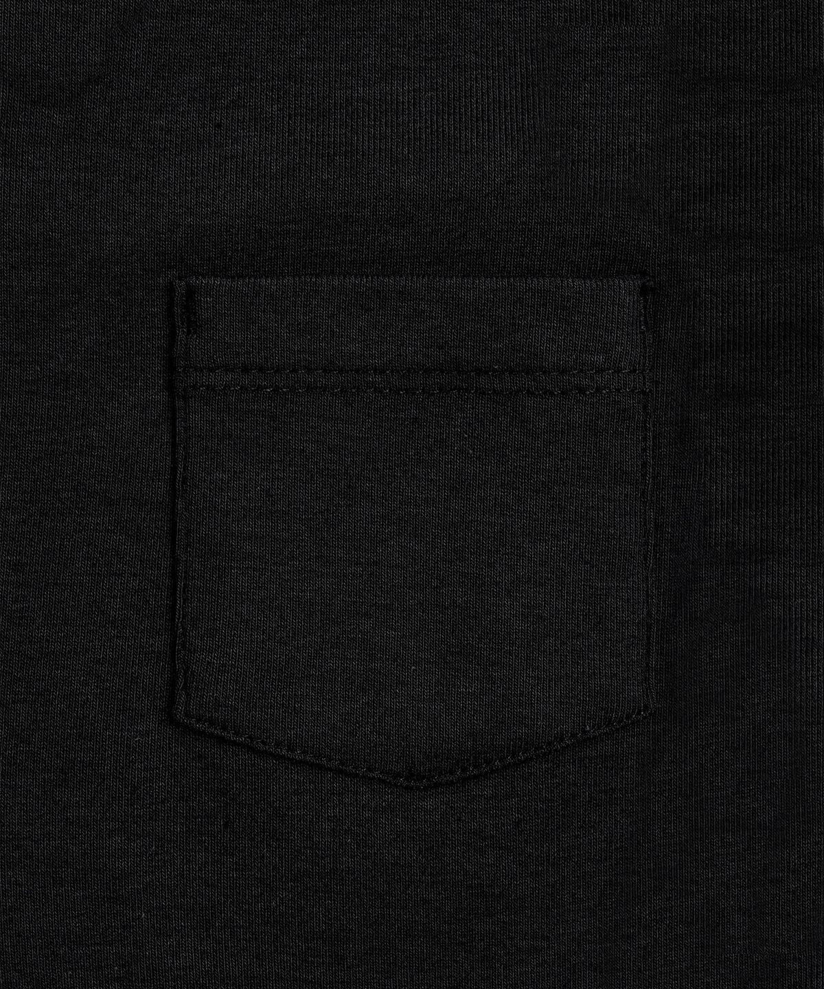 페플리(PEPLEE) V-Neck Pocket Long Sleeve (Black)