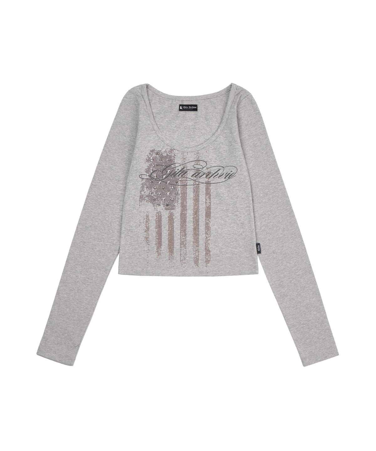 길라아카이브(GILAARCHIVE) USA STAR CROP LONG SLEEVE_GREY