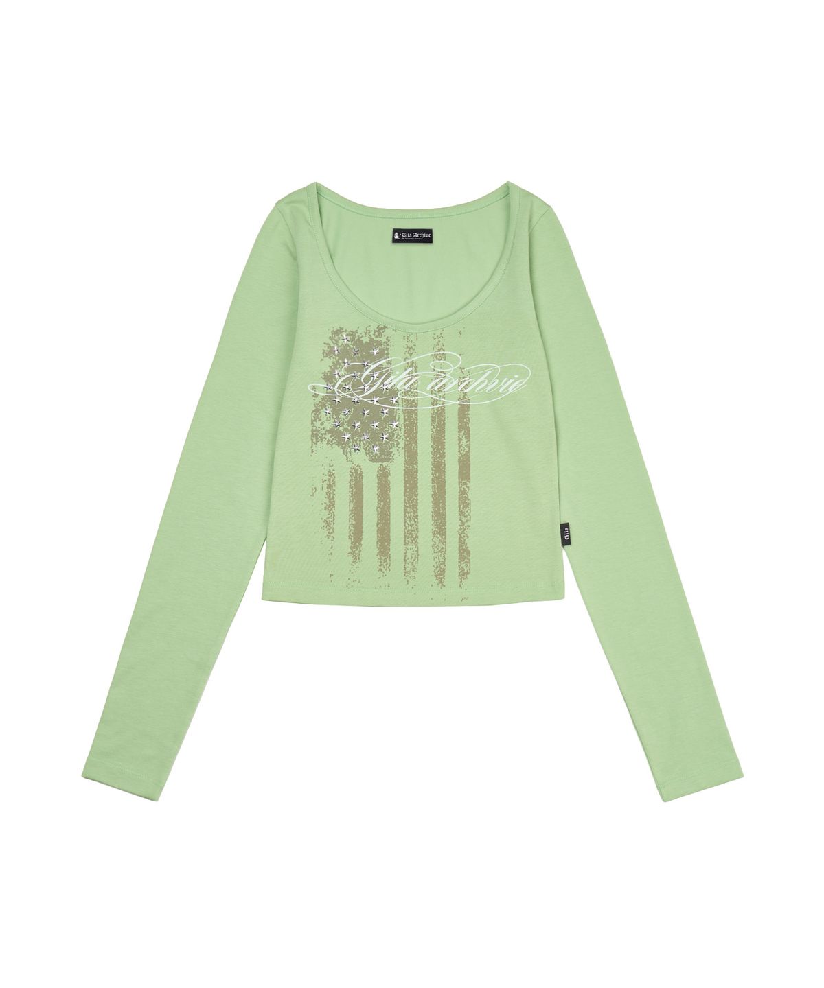 길라아카이브(GILAARCHIVE) USA STAR CROP LONG SLEEVE_SAGE GREEN