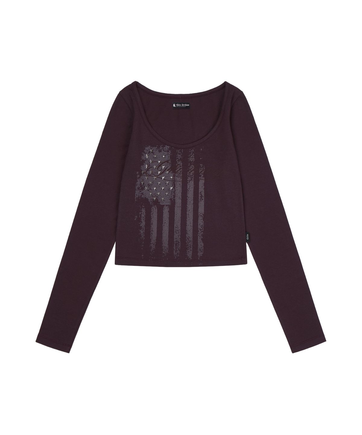 길라아카이브(GILAARCHIVE) USA STAR CROP LONG SLEEVE_PURPLE
