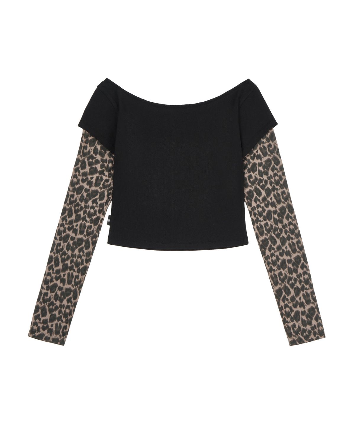 길라아카이브(GILAARCHIVE) RUNAWAY GIRL LEOPARD LONG SLEEVE_BLACK