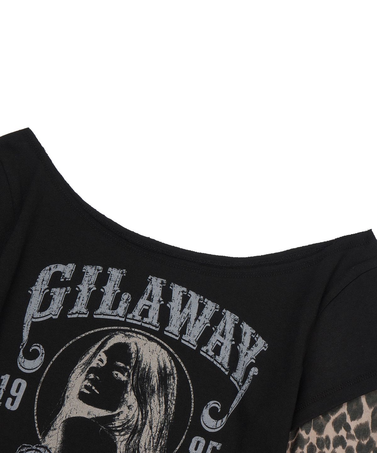길라아카이브(GILAARCHIVE) RUNAWAY GIRL LEOPARD LONG SLEEVE_BLACK
