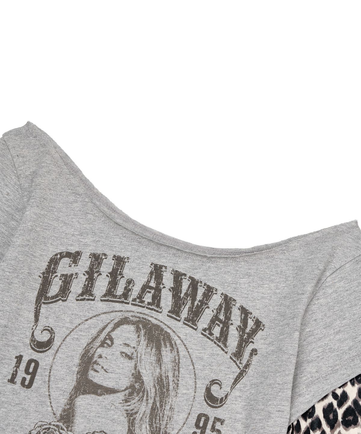 길라아카이브(GILAARCHIVE) RUNAWAY GIRL LEOPARD LONG SLEEVE_GREY