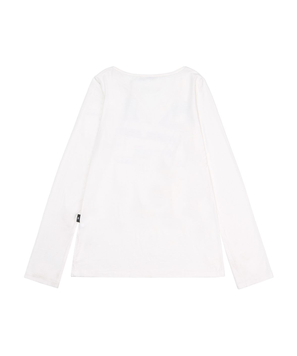길라아카이브(GILAARCHIVE) USA LOGO V NECK LONG SLEEVE_WHITE