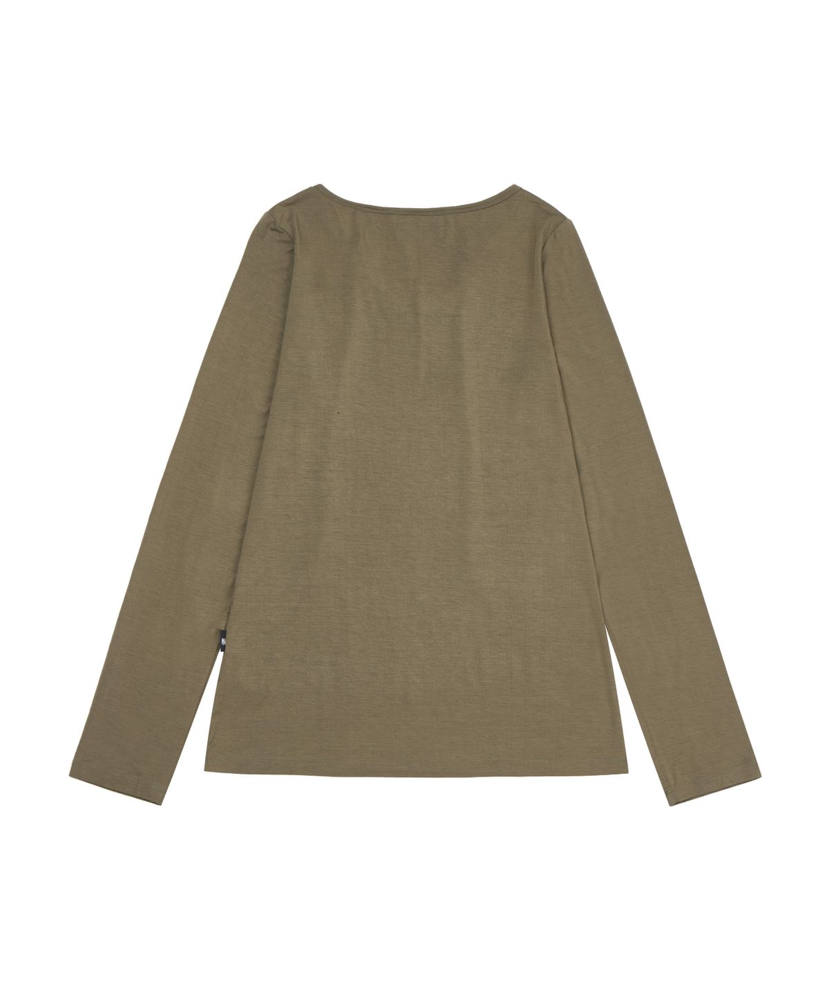 길라아카이브(GILAARCHIVE) USA LOGO V NECK LONG SLEEVE_KHAKI