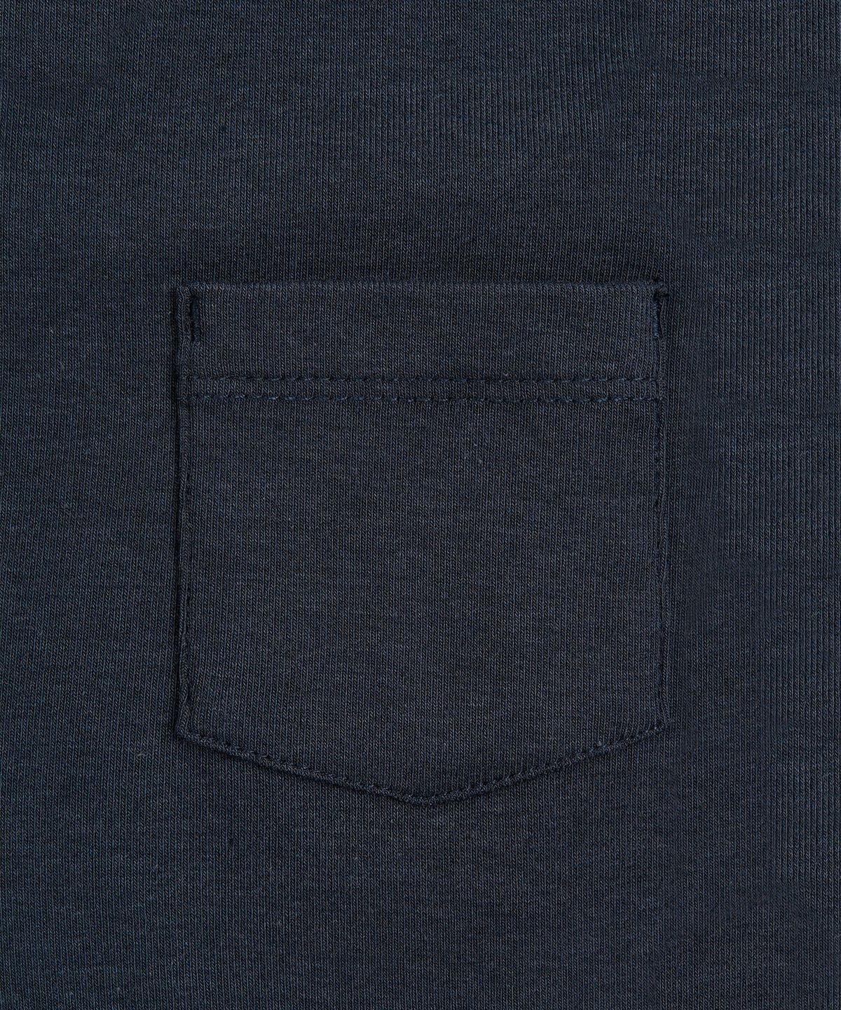 페플리(PEPLEE) V-Neck Pocket Long Sleeve (Navy)
