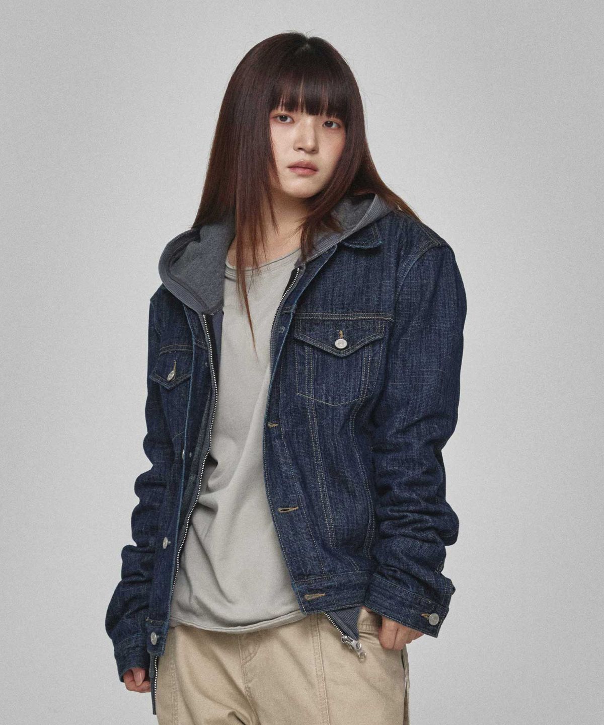 기철(KICHUL) Raw Denim Jacket (Indigo)
