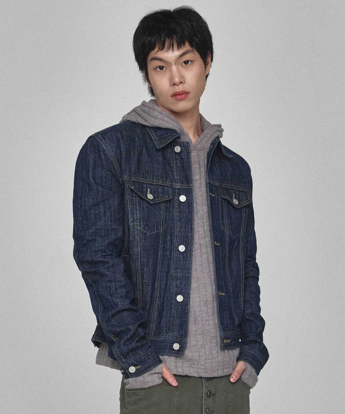 기철(KICHUL) Raw Denim Jacket (Indigo)