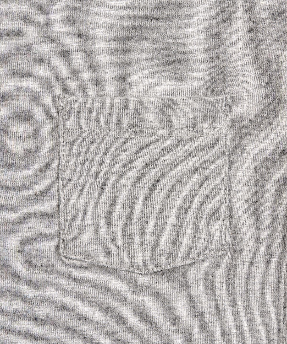페플리(PEPLEE) V-Neck Pocket Long Sleeve (Grey)