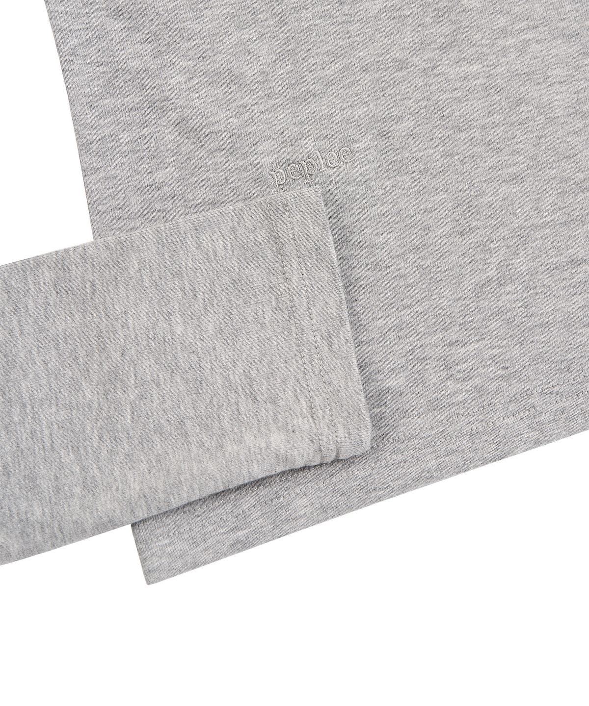 페플리(PEPLEE) V-Neck Pocket Long Sleeve (Grey)