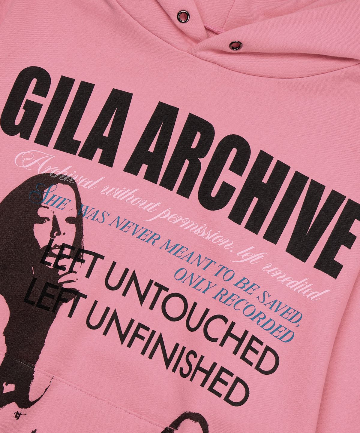 길라아카이브(GILAARCHIVE) TWICE GIRL OVER SIZE HOODED_PINK