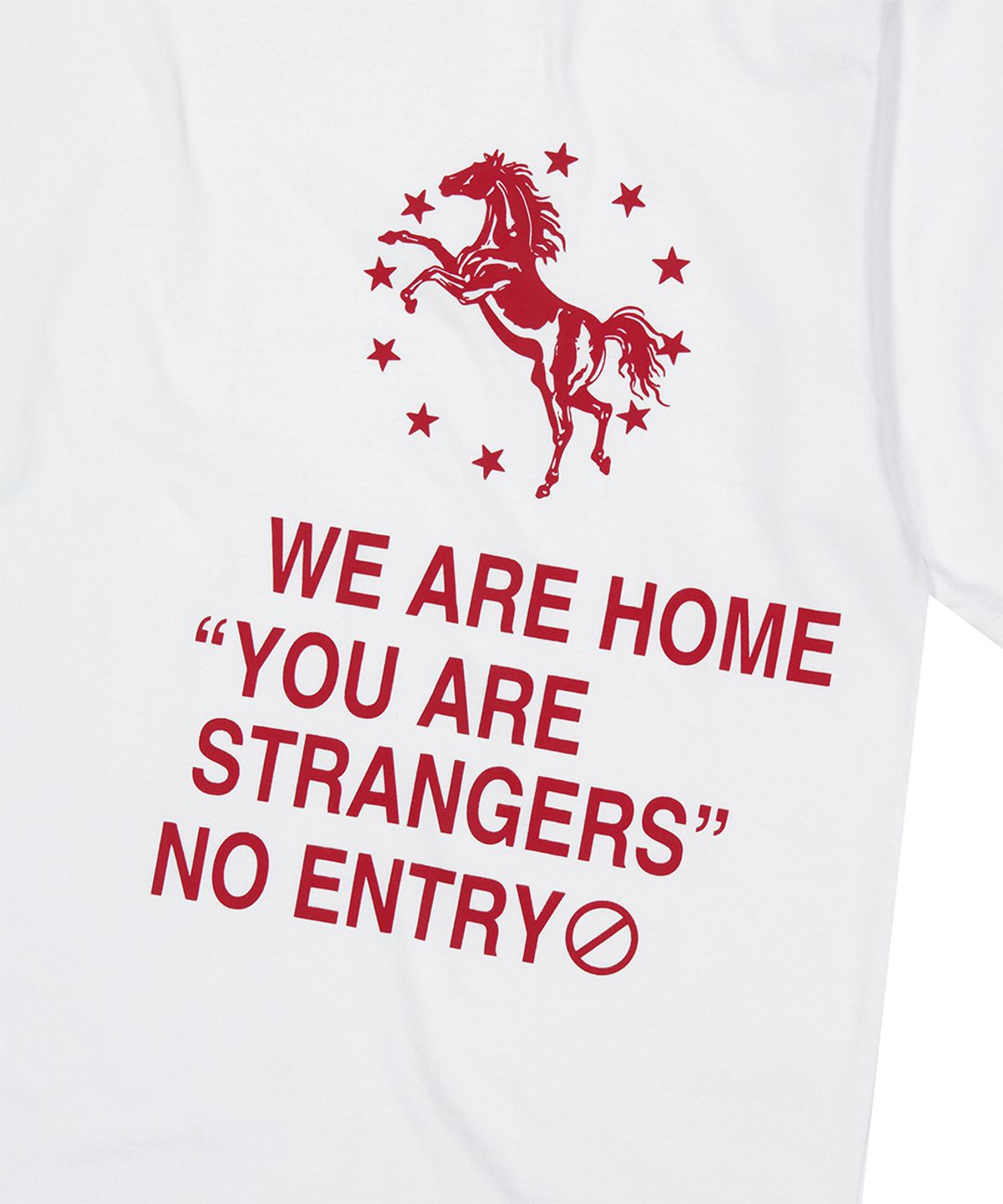 마하그리드(MAHAGRID) HORSE TYPO CROP TEE[WHITE]