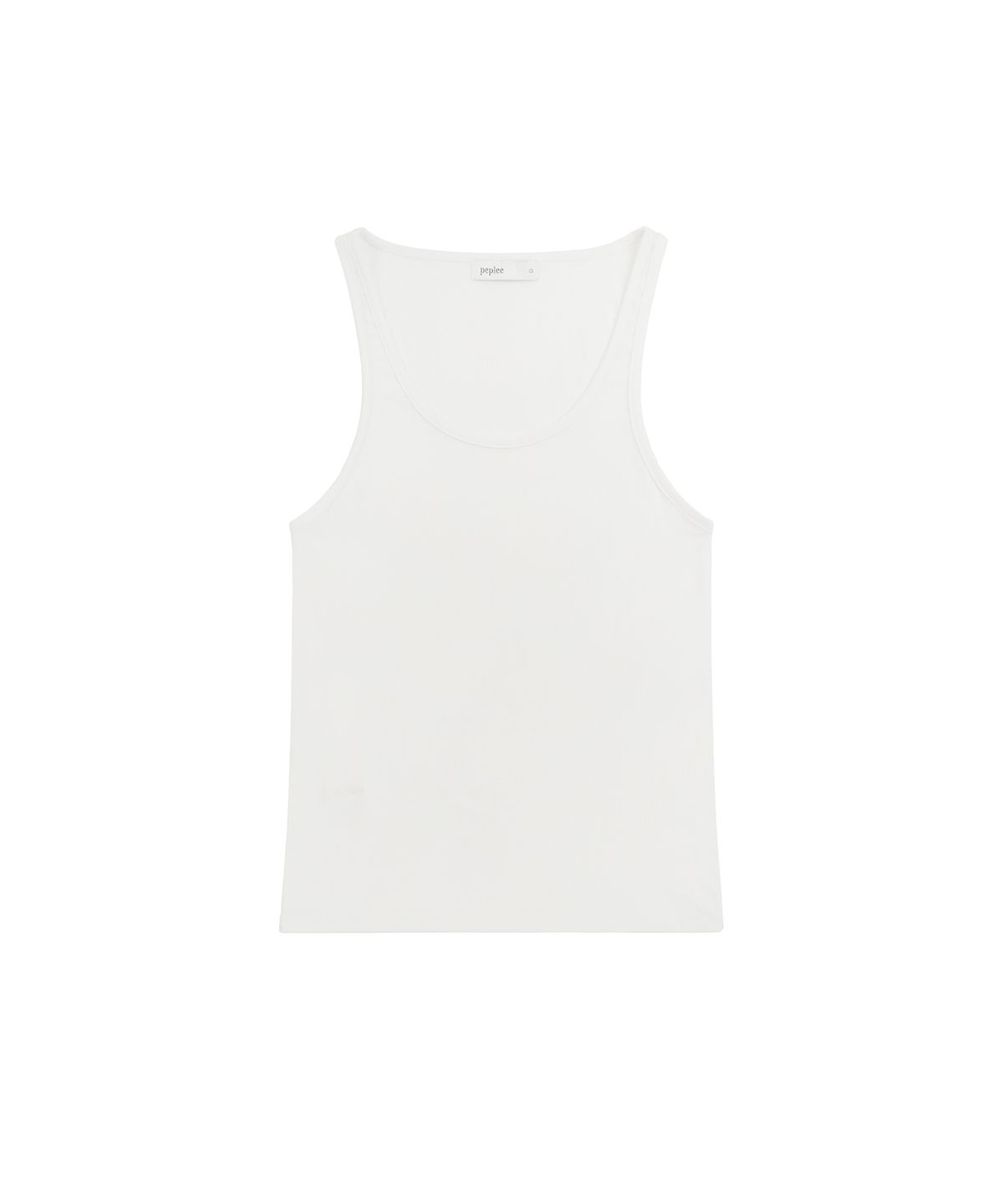 페플리(PEPLEE) [Set] Tencel Layered Top (White)