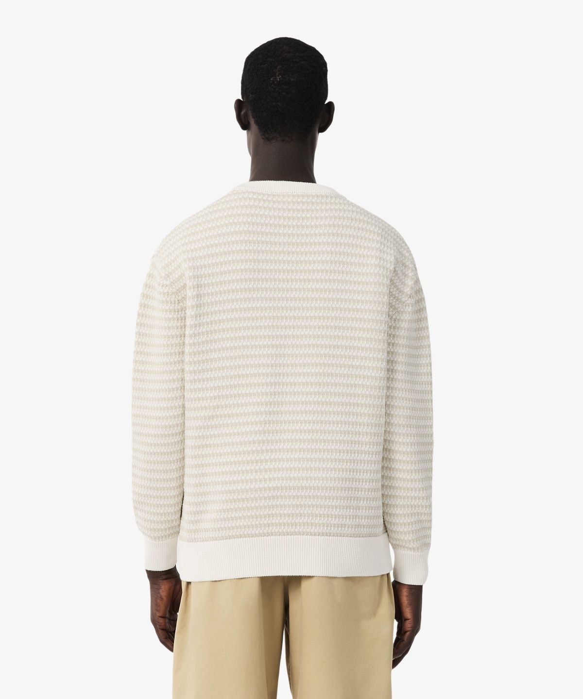 라코스테(LACOSTE) 남성 코튼 패턴 V넥 가디건 AH8567-56N WL6