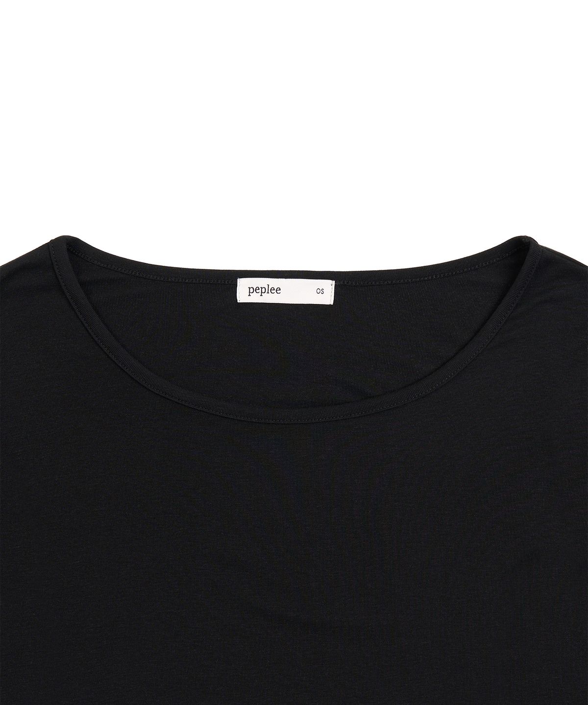페플리(PEPLEE) [Set] Tencel Layered Top (Black)