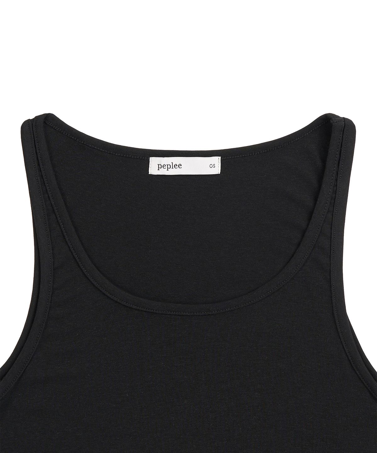 페플리(PEPLEE) [Set] Tencel Layered Top (Black)