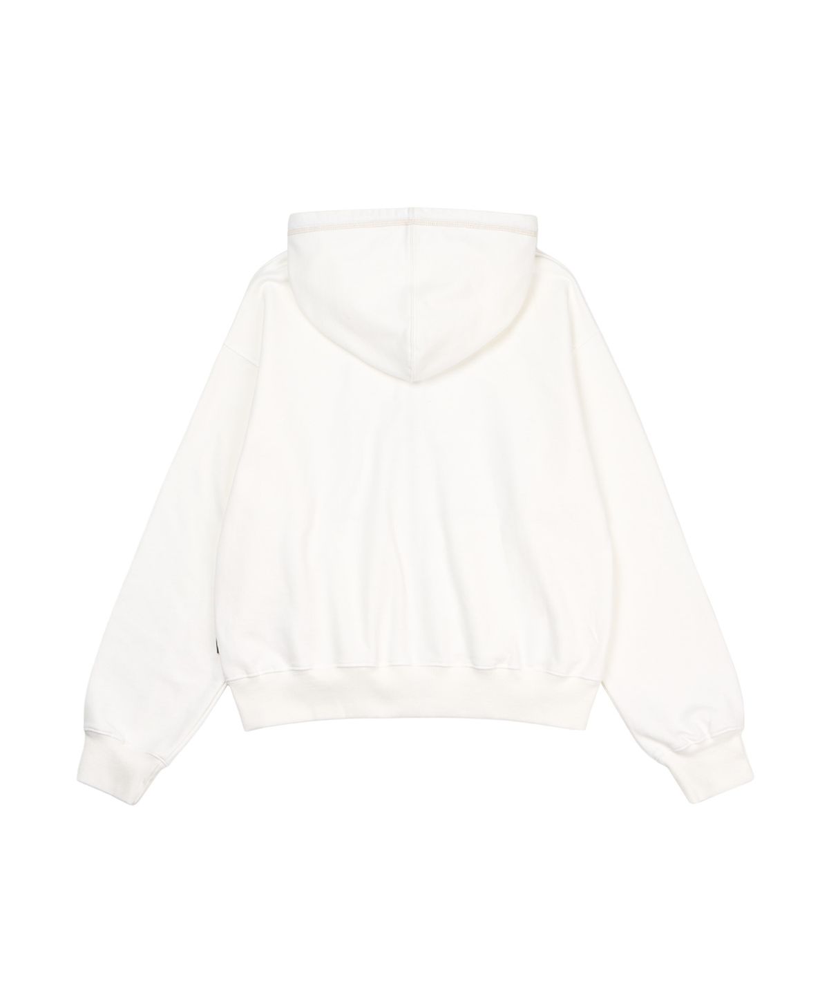 길라아카이브(GILAARCHIVE) STITCHED SMALL LOGO HOOD ZIP-UP_WHITE