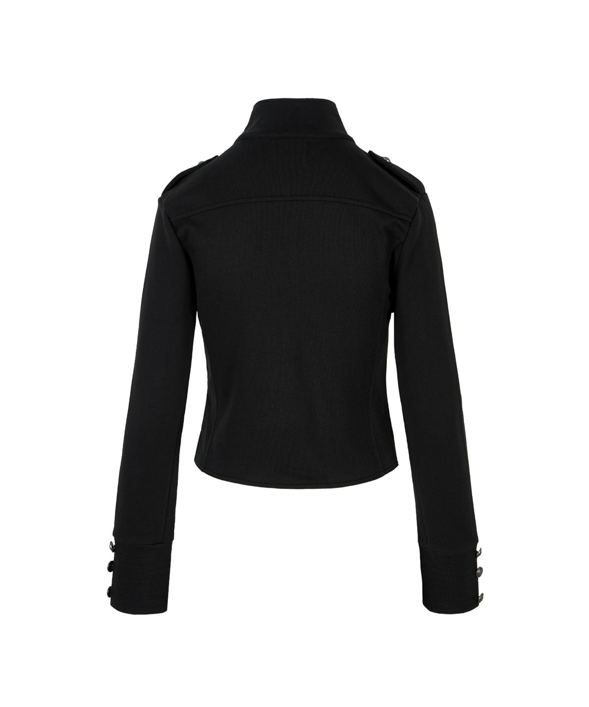 길라아카이브(GILAARCHIVE) HIGH NECK NAPOLEON SIDE ZIP JACKET_BLACK