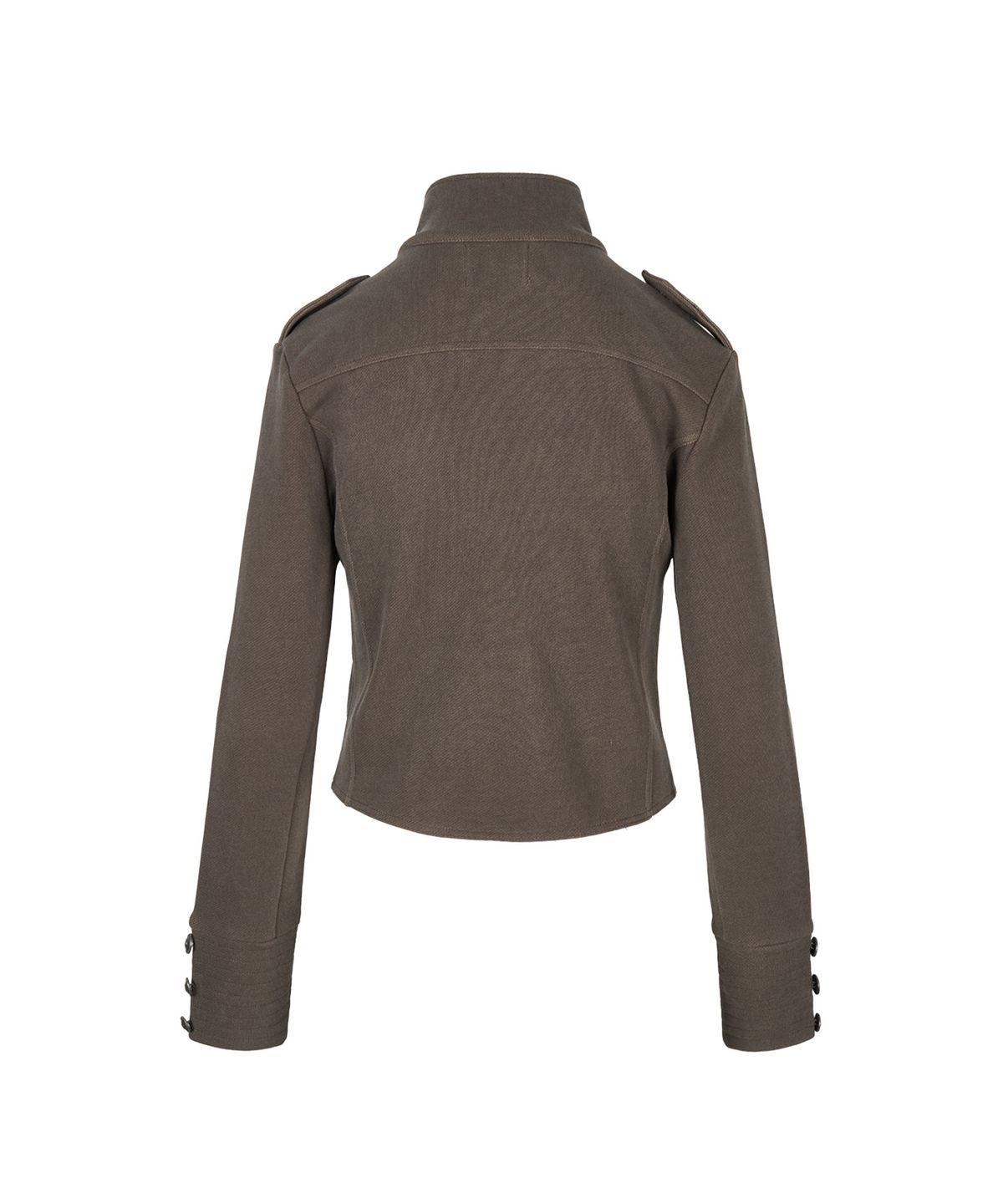 길라아카이브(GILAARCHIVE) HIGH NECK NAPOLEON SIDE ZIP JACKET_BROWN