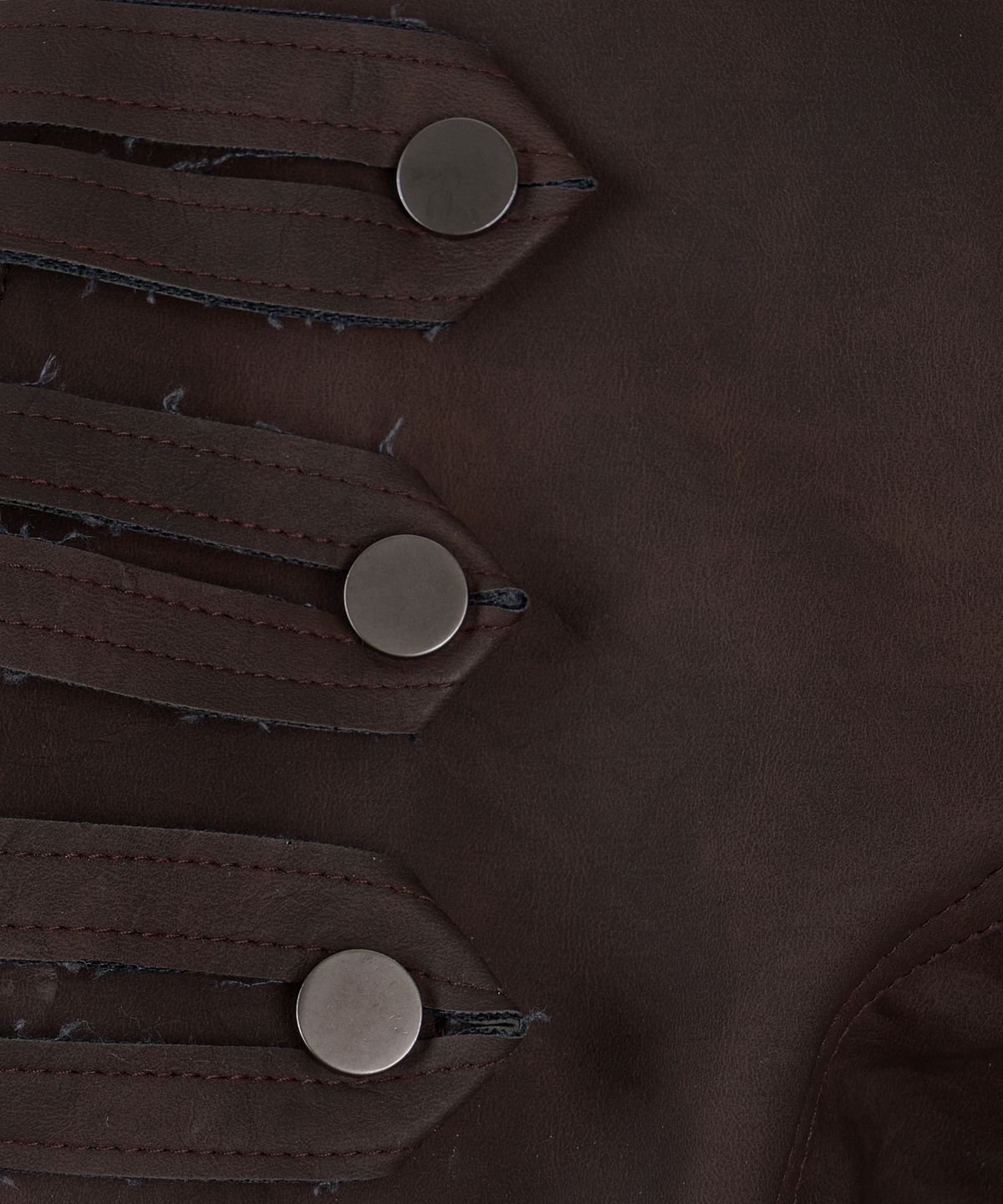 길라아카이브(GILAARCHIVE) CHOKER NAPOLEON CROP LEATHER JACKET_BROWN