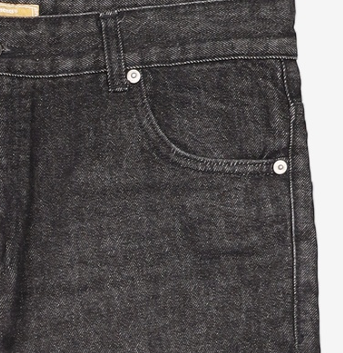 프리즘웍스(FRIZMWORKS) OG SLIM CROP DENIM PANTS _ BLACK XL