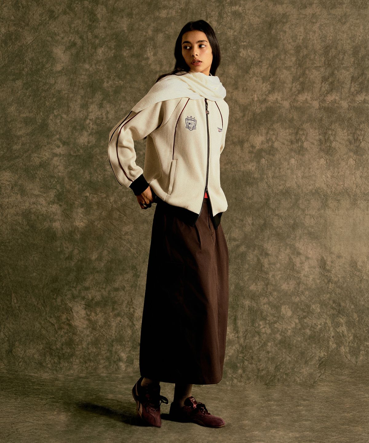 리복(REEBOK) 스트레치 카고 스커트 (W) - 다크 브라운