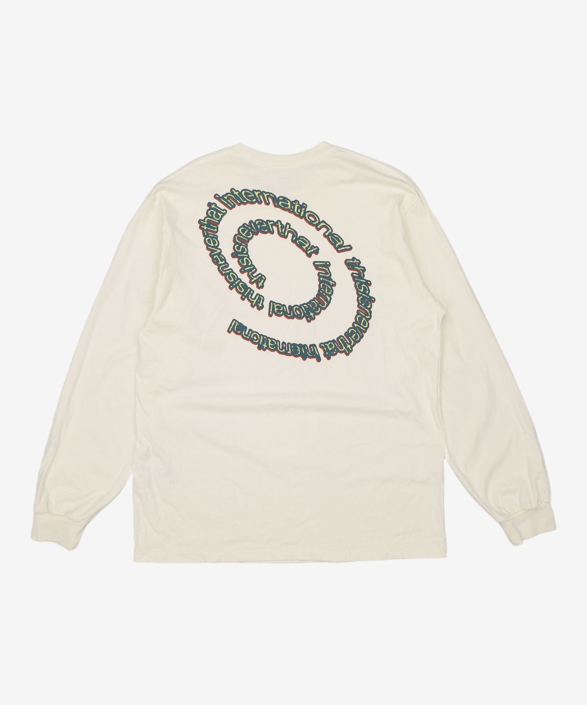 디스이즈네버댓(THISISNEVERTHAT) Spiral Logo L/S Tee Ivory XL