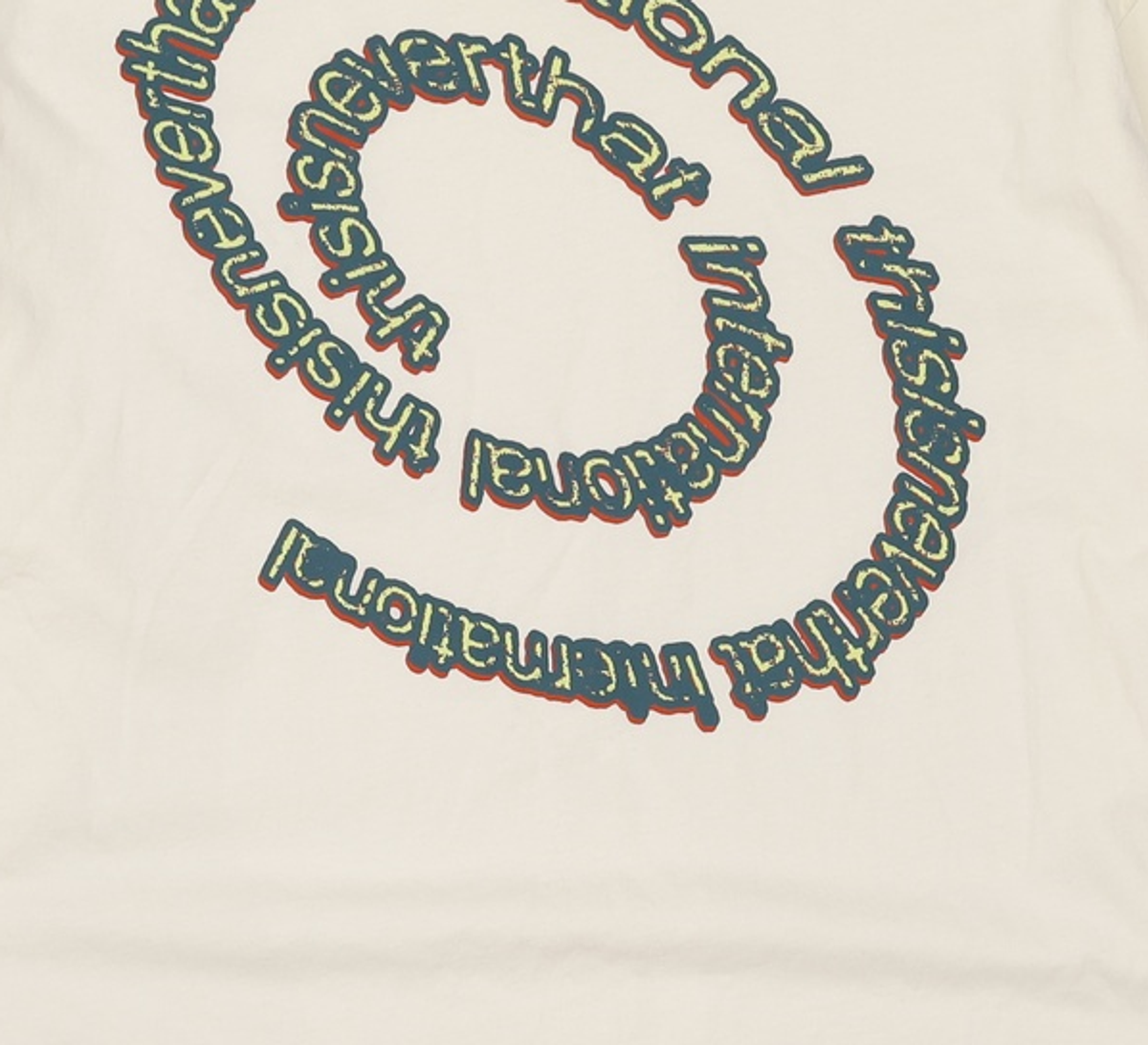 디스이즈네버댓(THISISNEVERTHAT) Spiral Logo L/S Tee Ivory XL