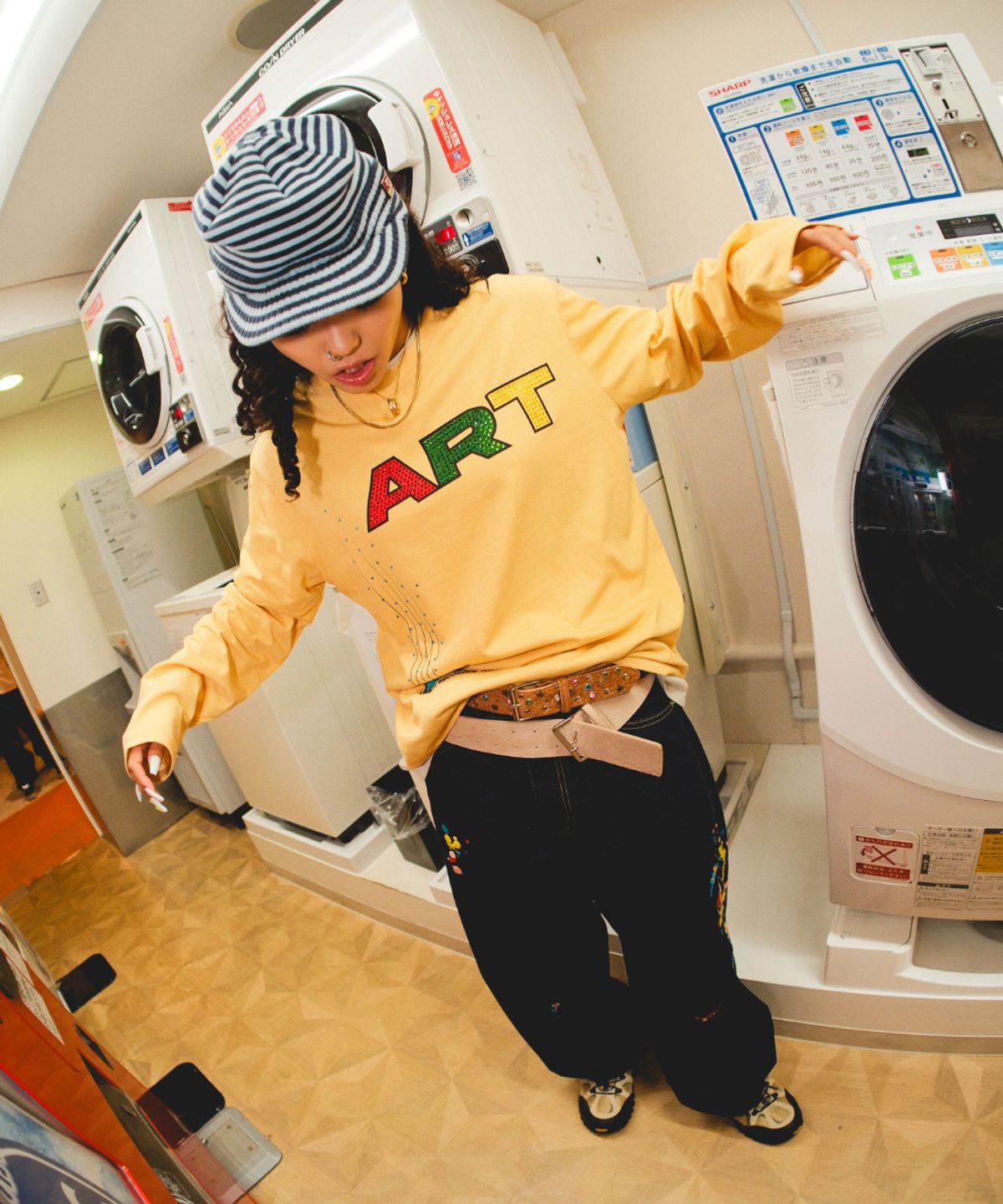가먼츠팹(GARMENTS FAB) Hot Fix Fart Longseelve (YELLOW)