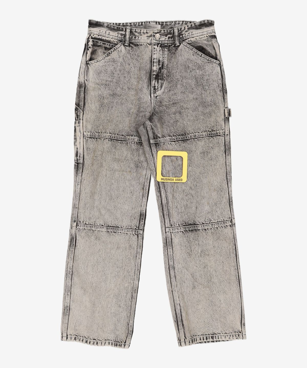 메종미네드(MAISON MINED) WHITE SPREAD CARPENTER DENIM-WHITE M