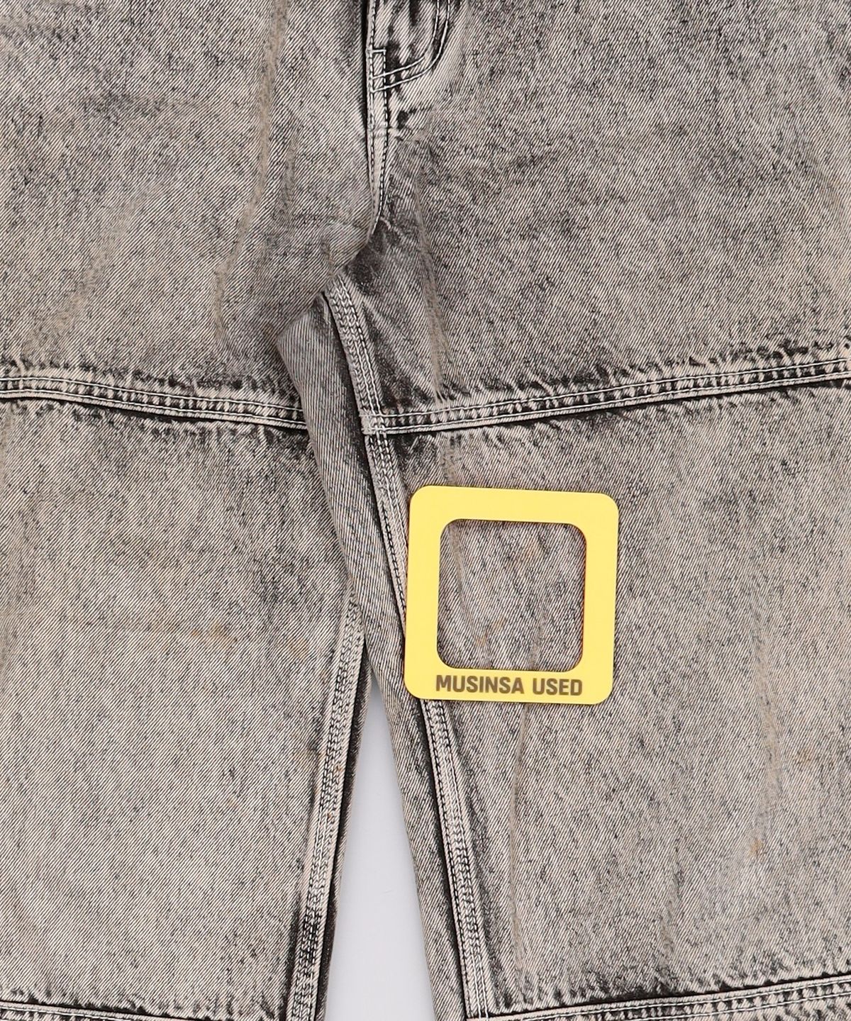 메종미네드(MAISON MINED) WHITE SPREAD CARPENTER DENIM-WHITE M