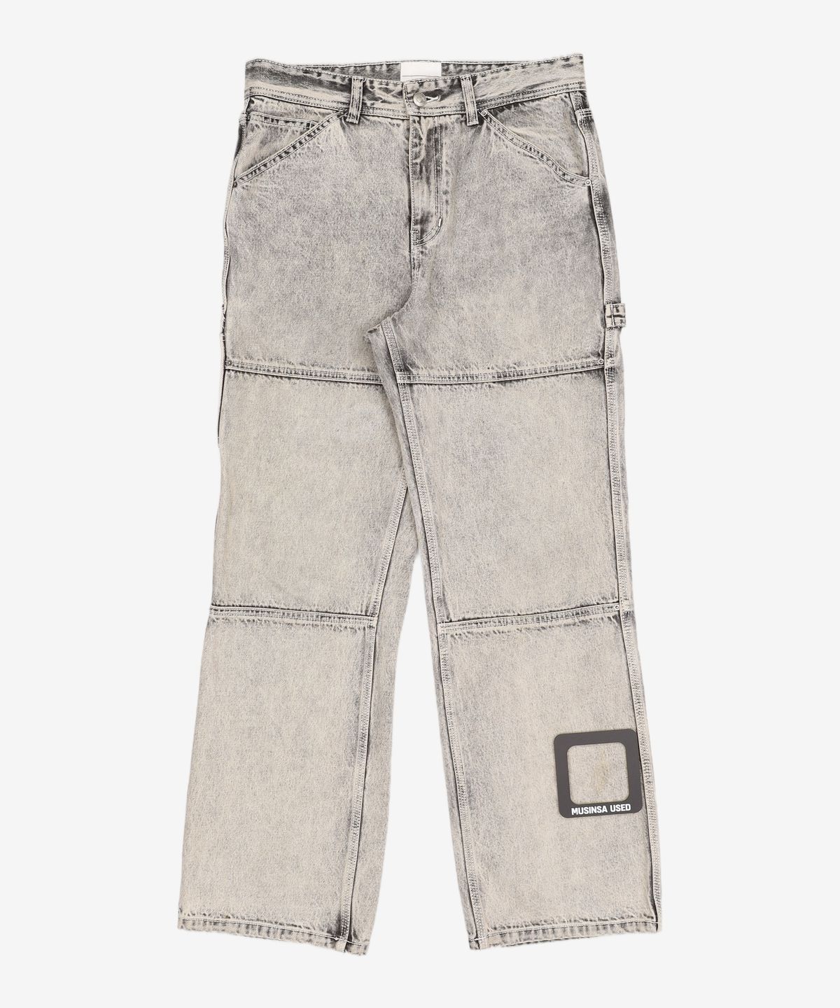 메종미네드(MAISON MINED) WHITE SPREAD CARPENTER DENIM-WHITE 48