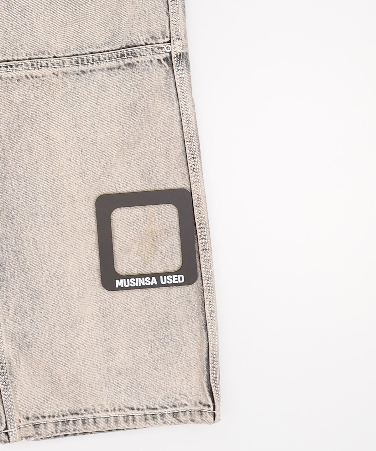 메종미네드(MAISON MINED) WHITE SPREAD CARPENTER DENIM-WHITE 48