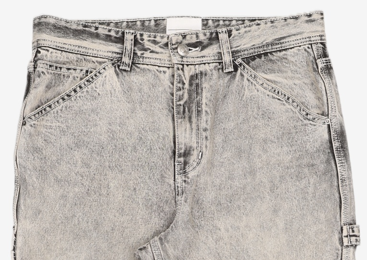 메종미네드(MAISON MINED) WHITE SPREAD CARPENTER DENIM-WHITE 48