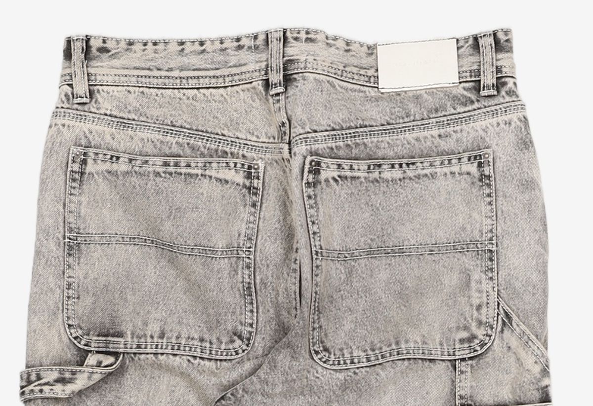 메종미네드(MAISON MINED) WHITE SPREAD CARPENTER DENIM-WHITE 48
